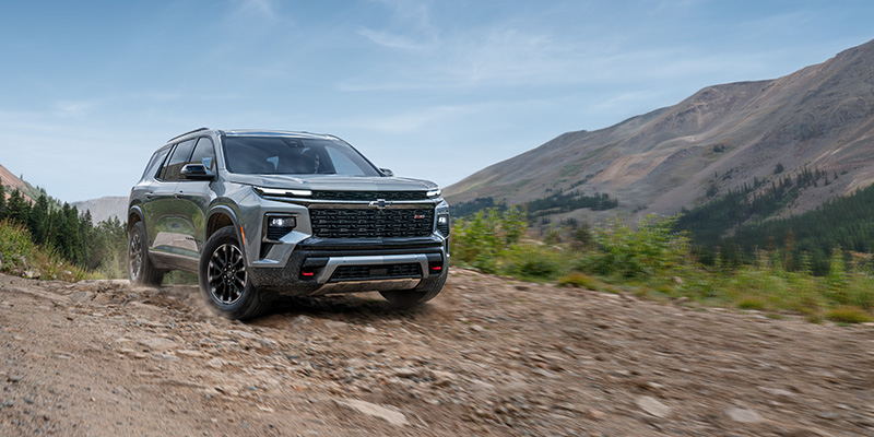 Chevrolet Traverse on hill