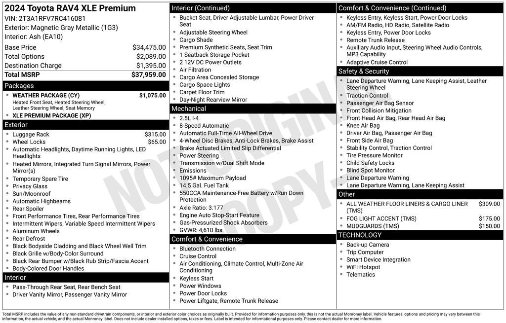 2024 Toyota RAV4 XLE Premium