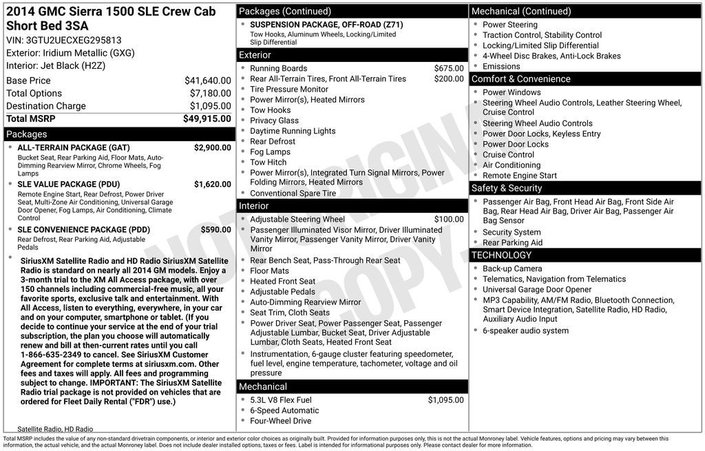 2014 GMC Sierra SLE