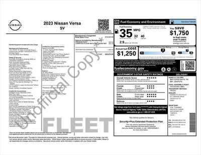 2023 Nissan Versa 1.6 SV