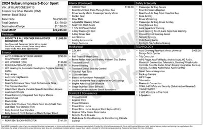 2024 Subaru Impreza Sport