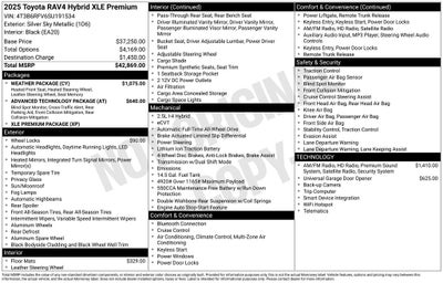 2025 Toyota RAV4 HYBRID XLE Premium