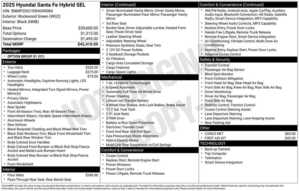 2025 Hyundai Santa Fe SEL