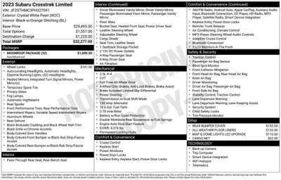 2023 Subaru Crosstrek Limited
