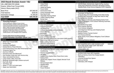 2023 Buick Envision Avenir