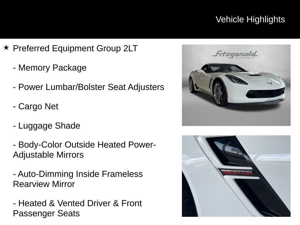 2019 Chevrolet Corvette Grand Sport Grand Sport 2LT