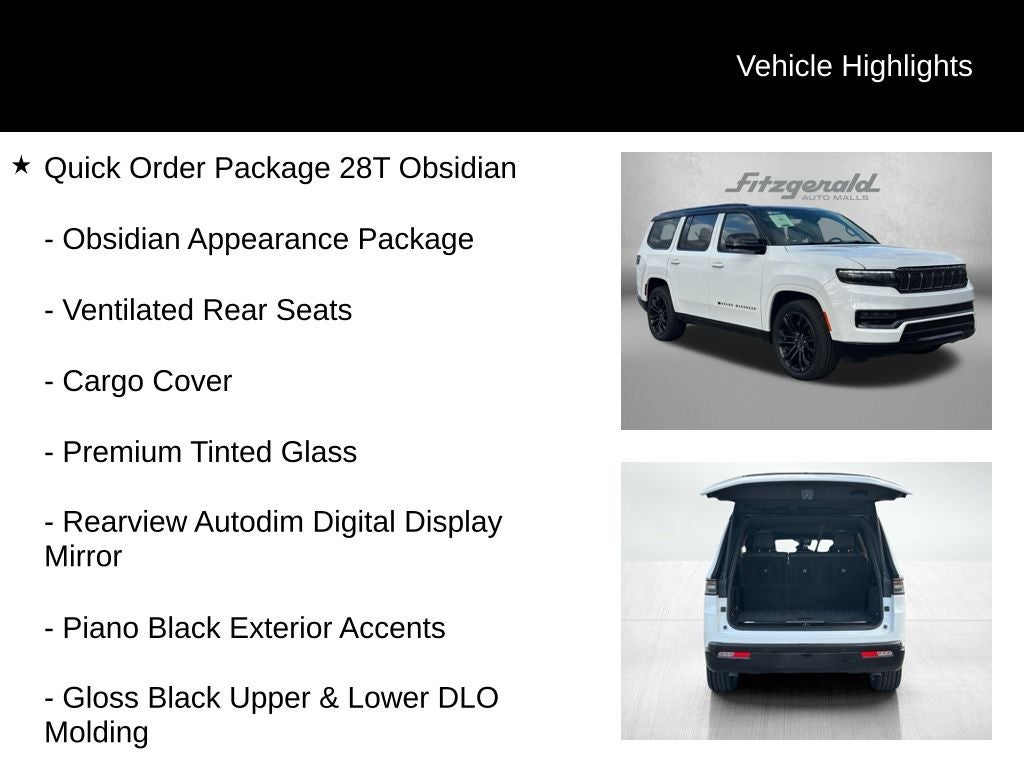 2024 Jeep Grand Wagoneer Series II Obsidian