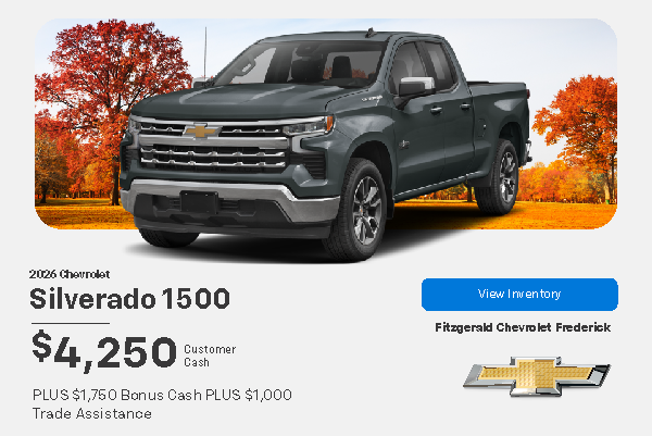 October 2026 Silverado 1500 Mobile Banner